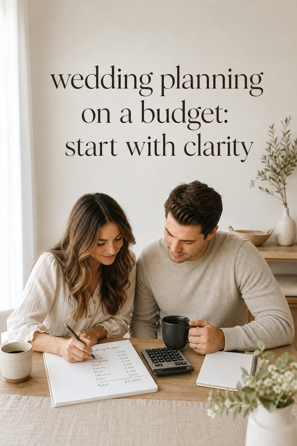 wedding timeline planning with an engaged couple starting with a clear shared calendar