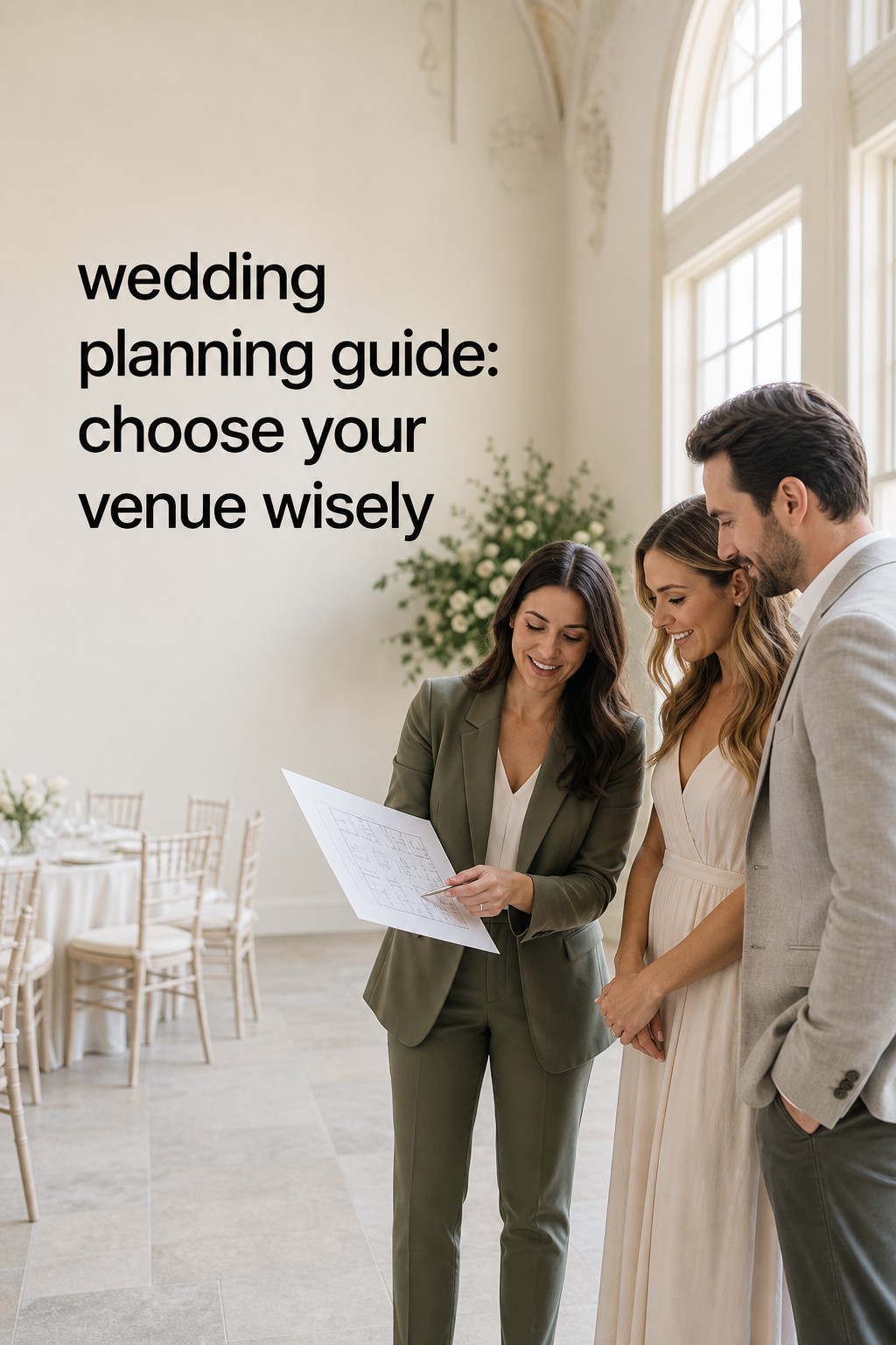 wedding planning guide couple and coordinator comparing venue floor plan