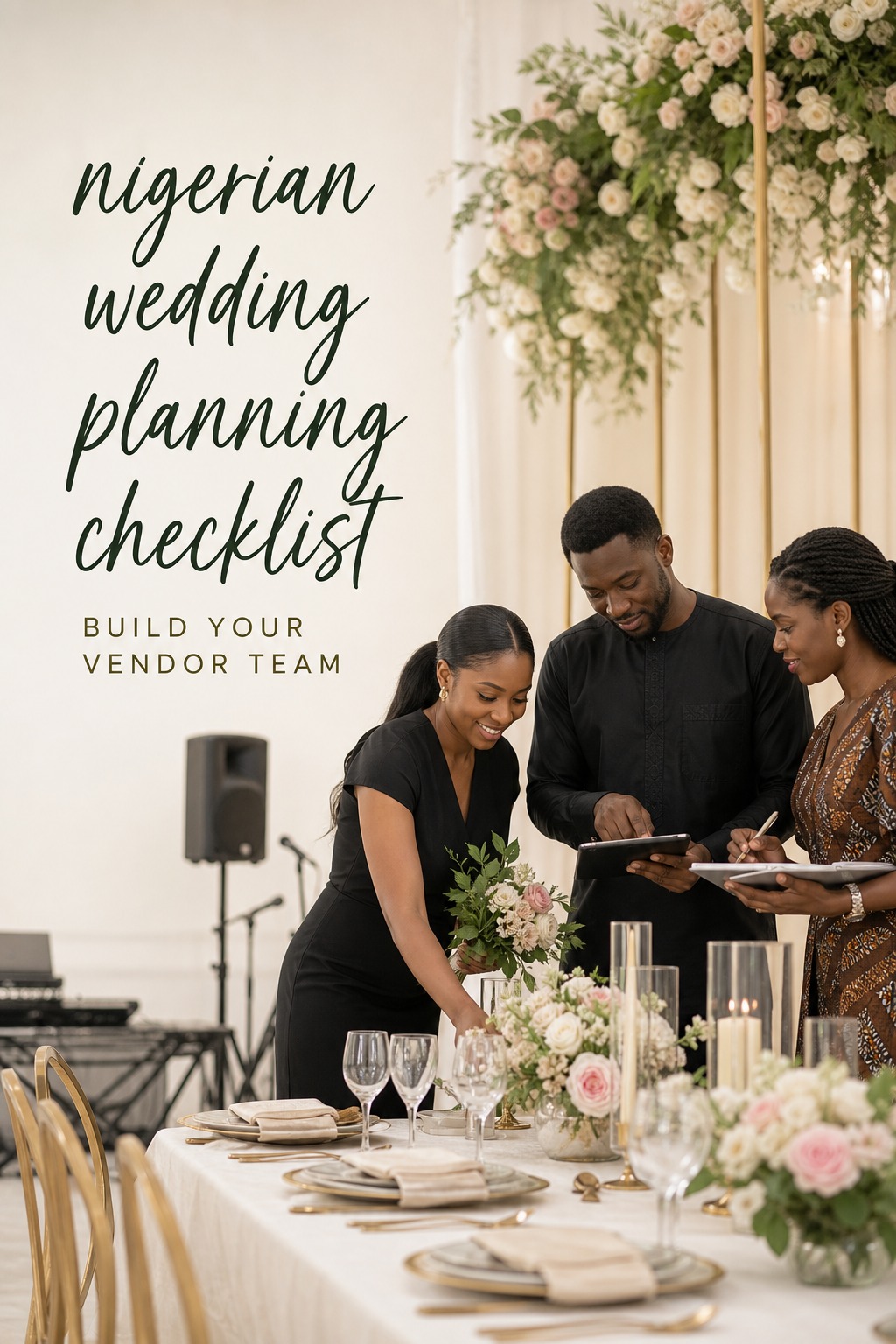 nigerian wedding planning checklist wedding vendor coordination