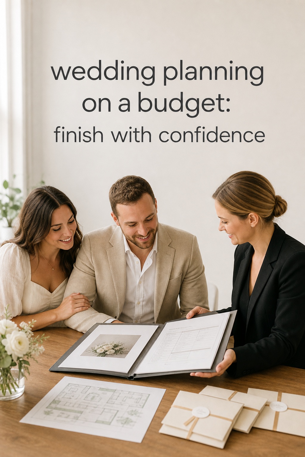 wedding planning on a budget with a coordinator reviewing a final handoff