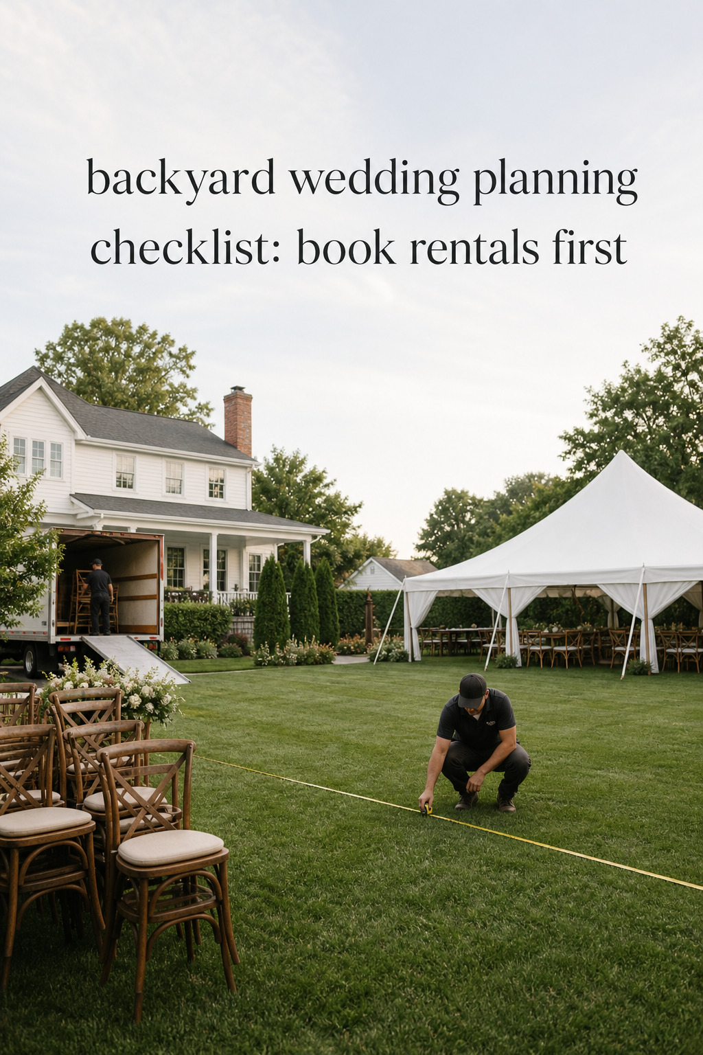 backyard wedding planning checklist outdoor reception path lighting