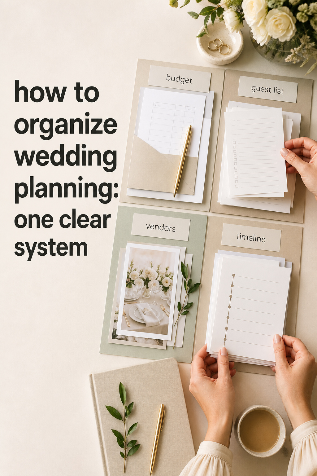 how to organize wedding planning with budget guest list vendors timeline