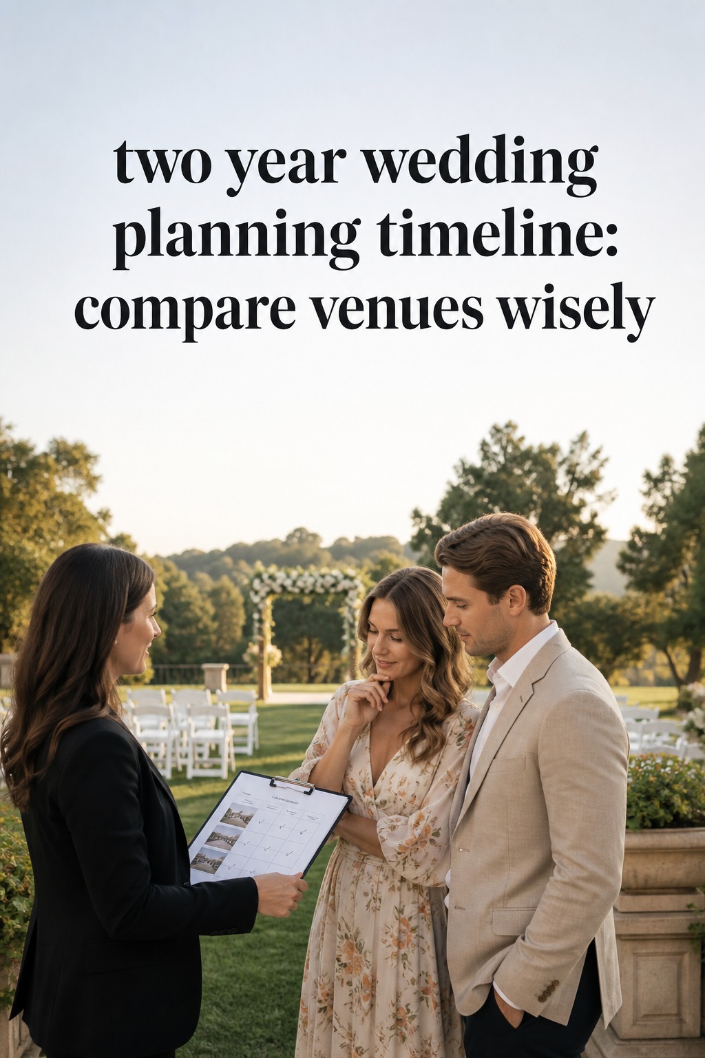 two year wedding planning timeline for comparing wedding venues wisely