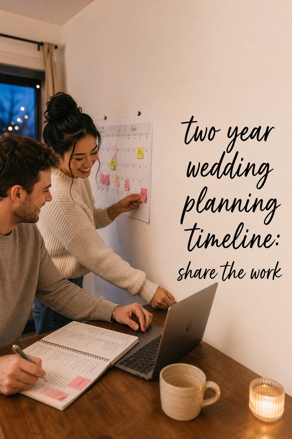 two year wedding planning timeline for sharing wedding planning work