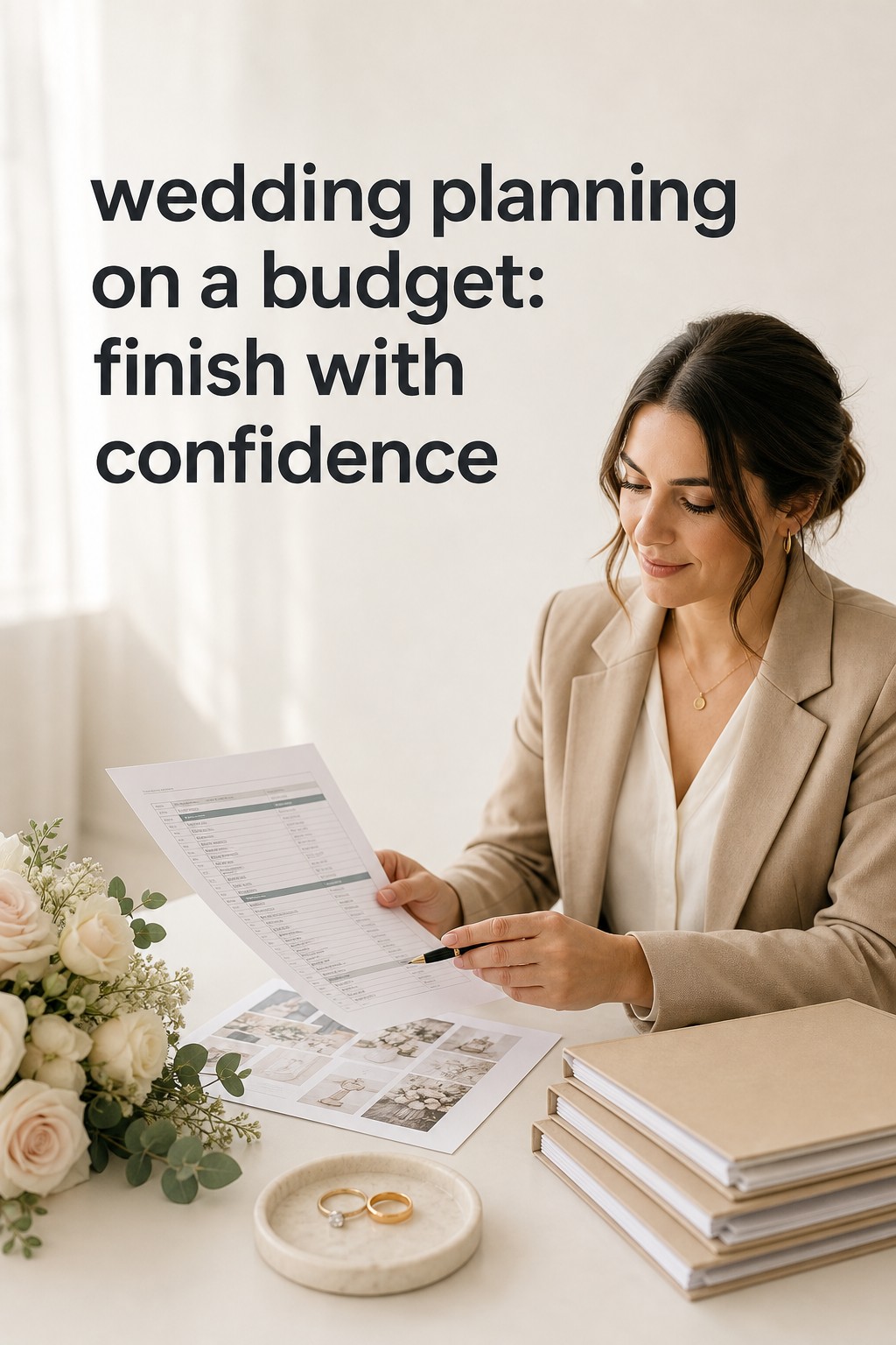 wedding planning on a budget with a coordinator reviewing a final handoff