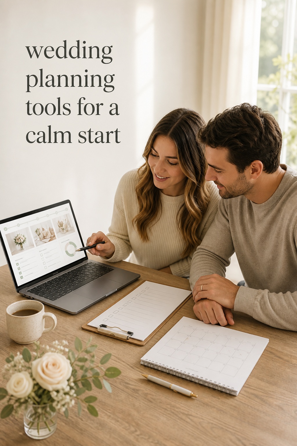 wedding planning tools for a calm start with a shared planning dashboard