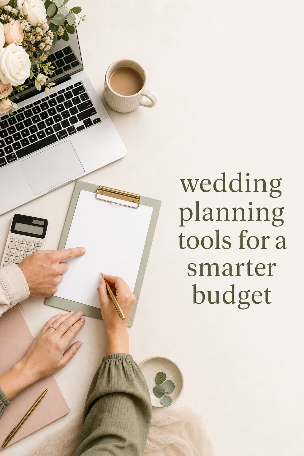 wedding planning tools for a smarter budget with a calculator and shared notes