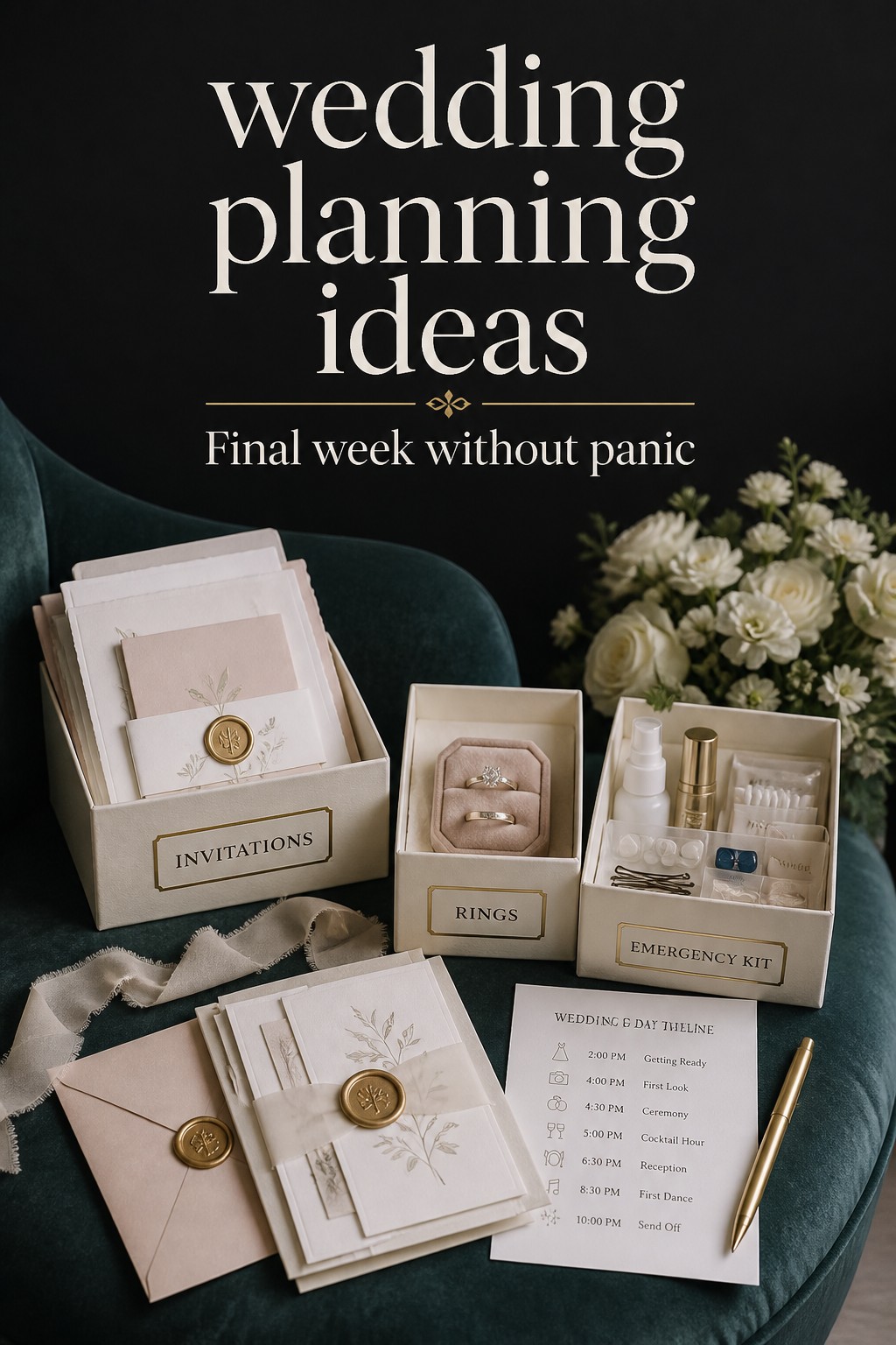 wedding planning ideas Final week without panic