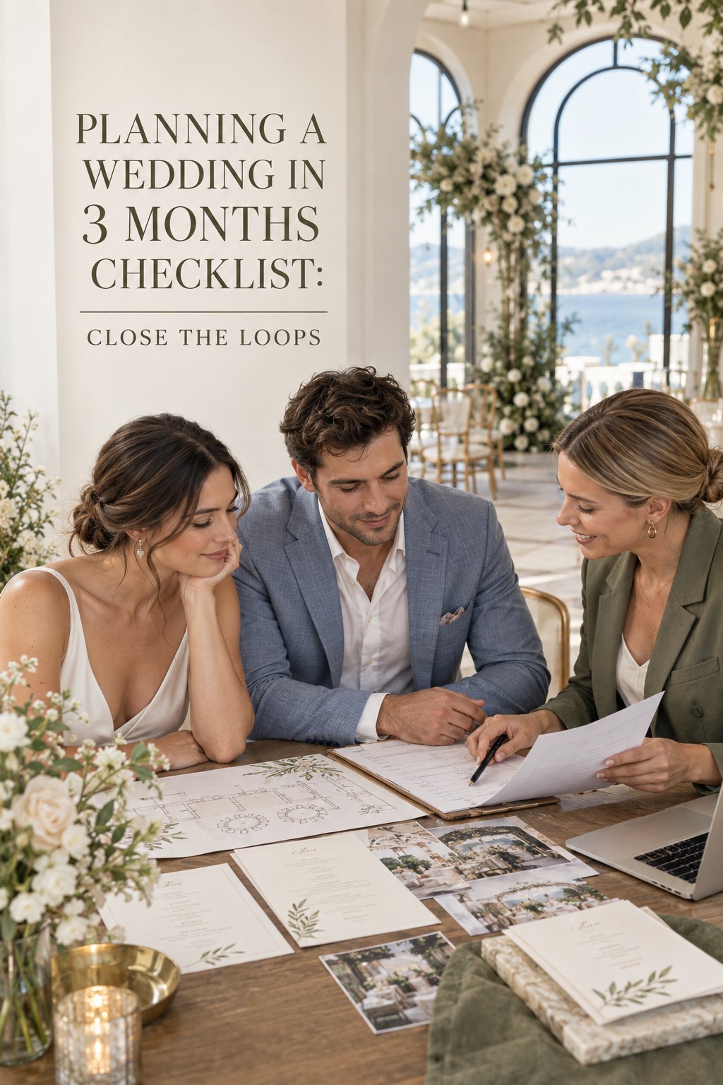 planning a wedding in 3 months checklist for closing vendor and ceremony loops