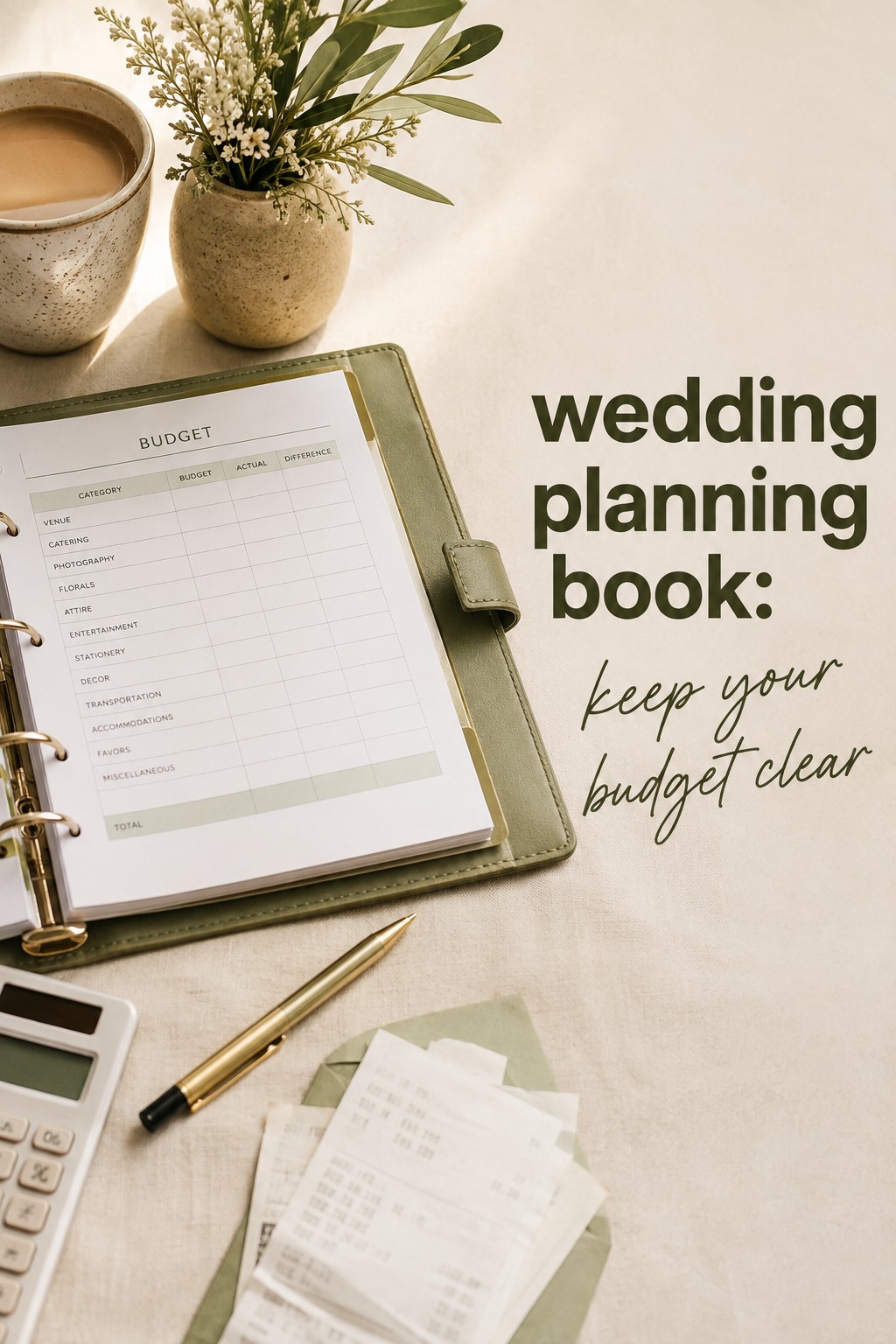 wedding planning book budget tracker for clear wedding spending