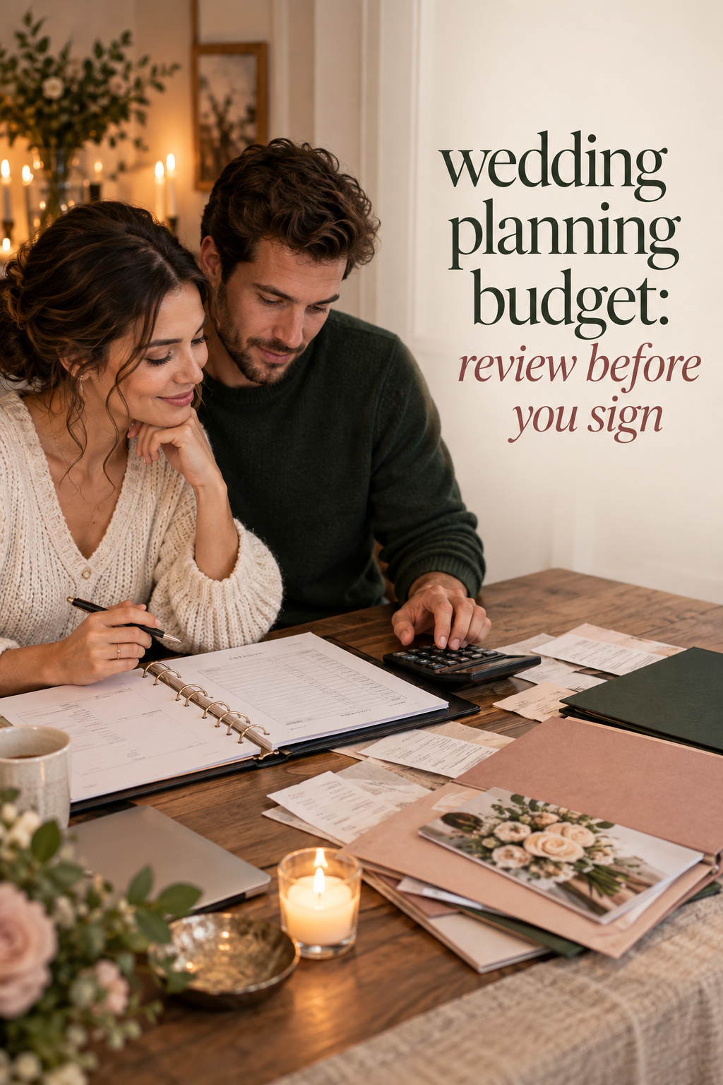 wedding planning budget: review before you sign