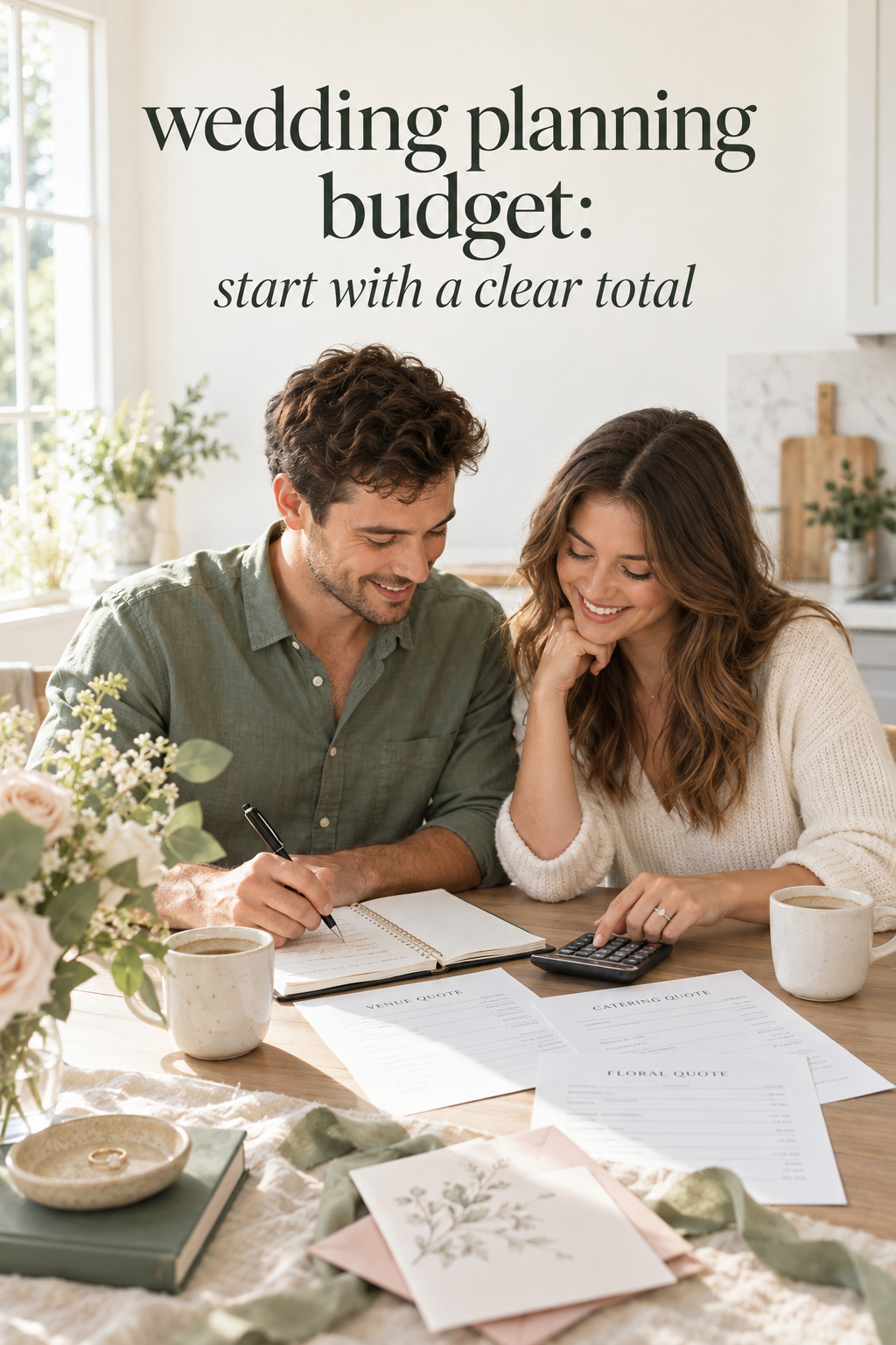 wedding planning budget: start with a clear total