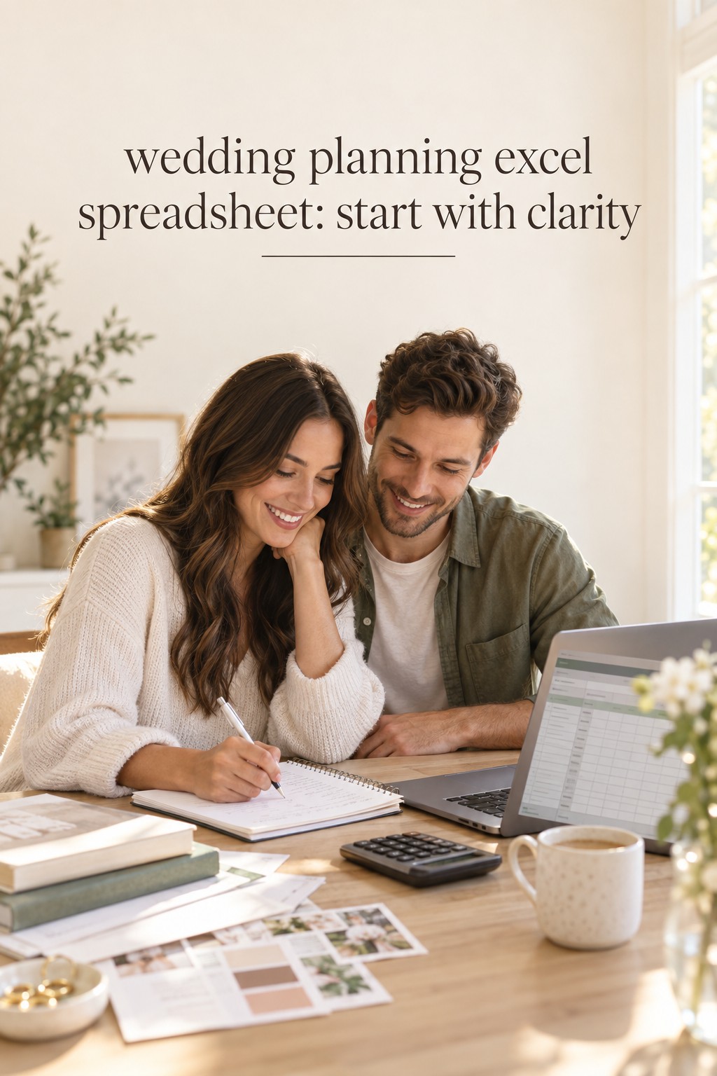 wedding planning excel spreadsheet start with clarity at a shared planning desk
