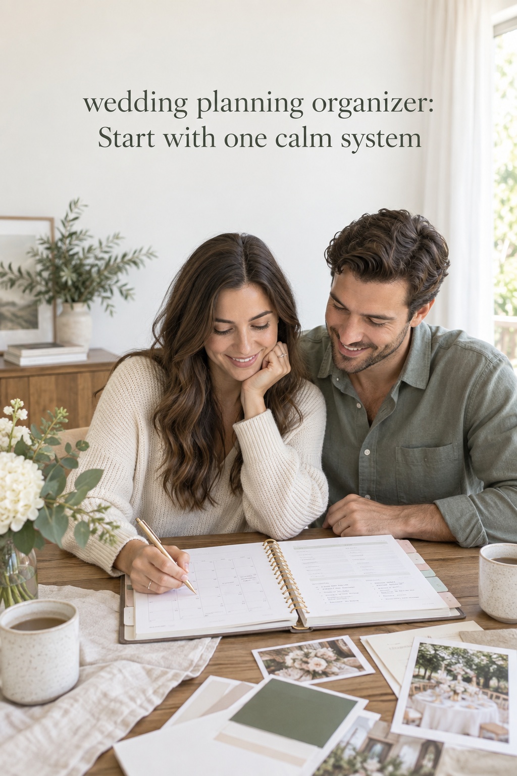 wedding planning organizer handoff packet with timeline and vendor contacts