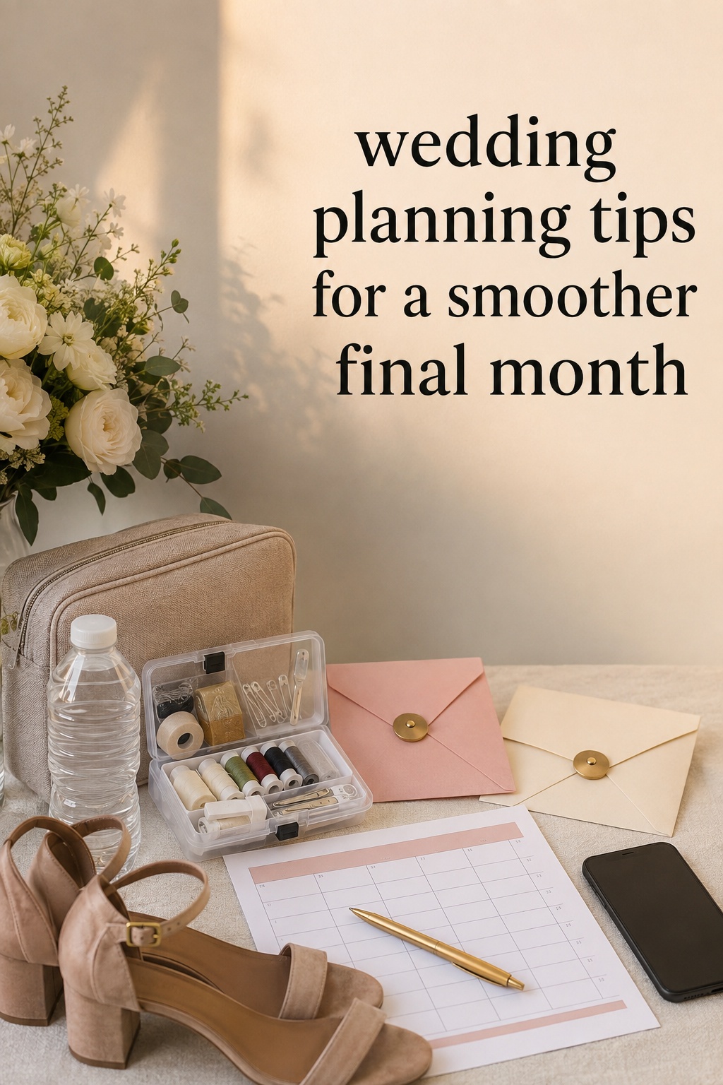 wedding planning tips for a smoother final month