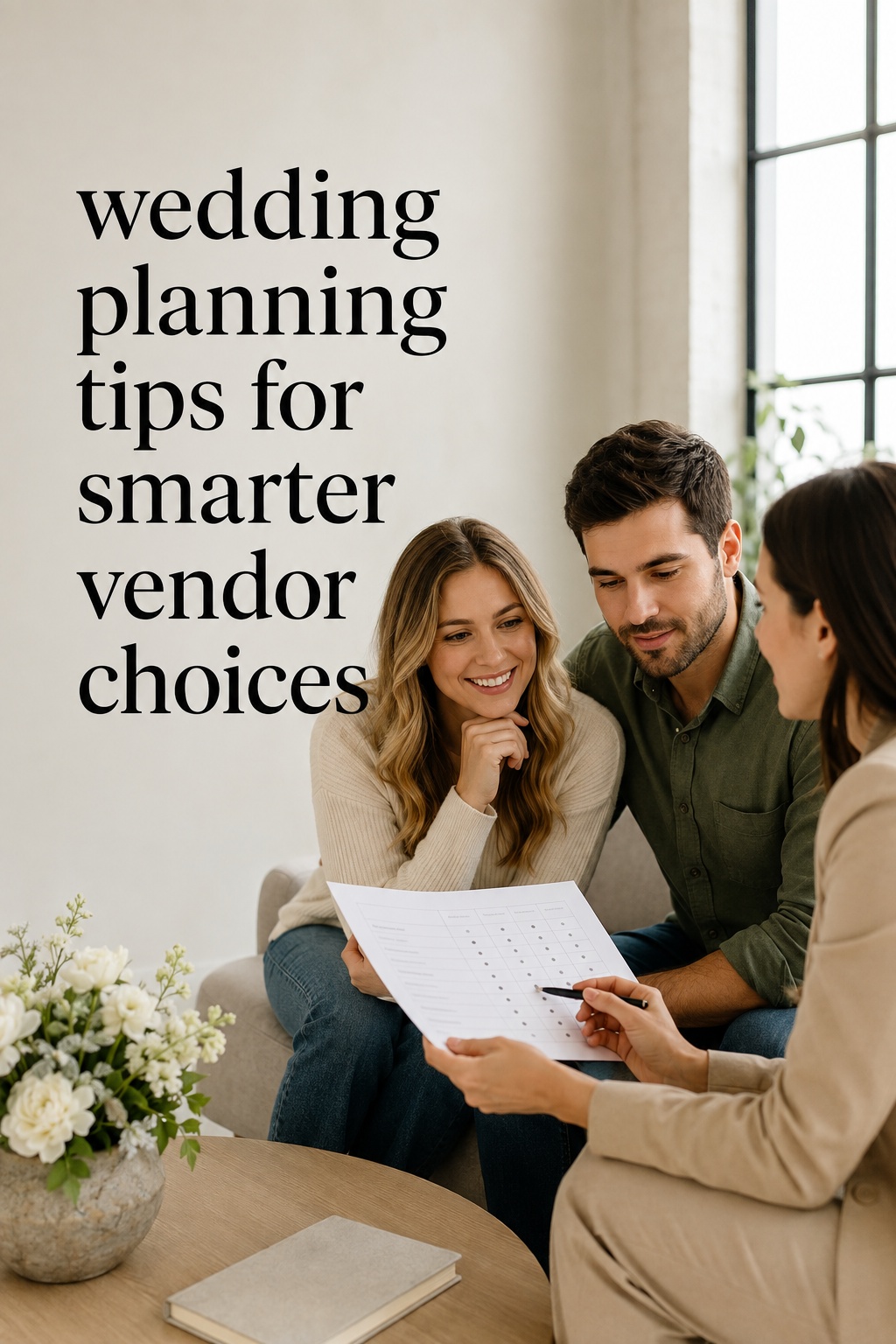 wedding planning tips for a calmer start