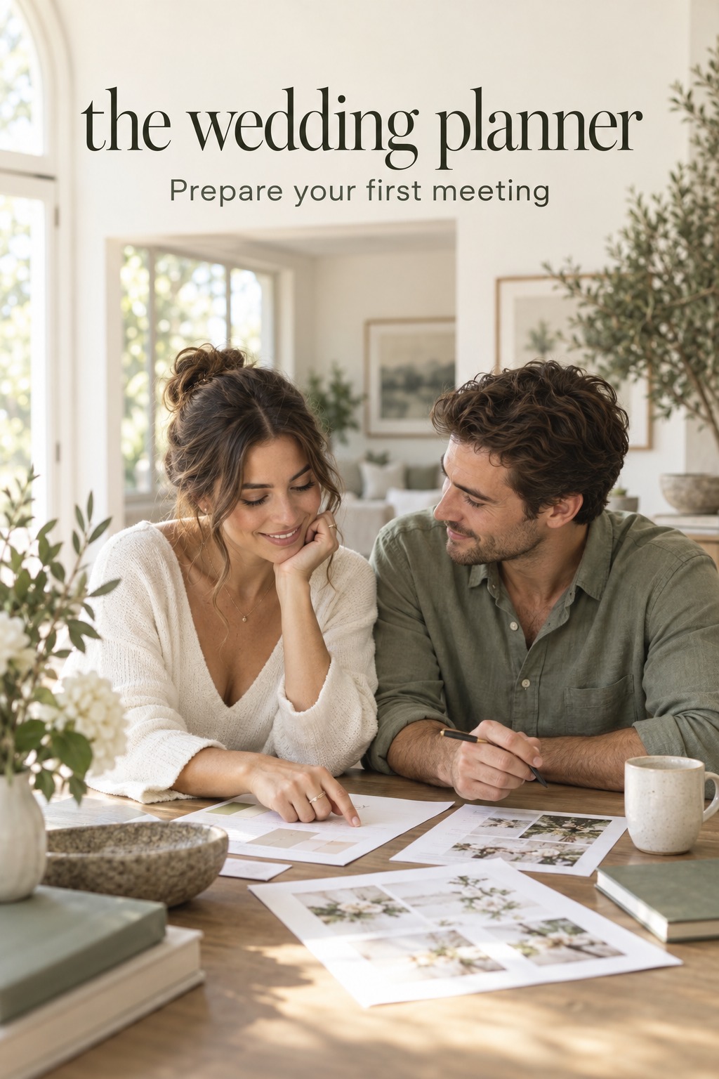 The Wedding Planner: Prepare Your First Meeting the wedding planner consultation brief prepared by an engaged couple