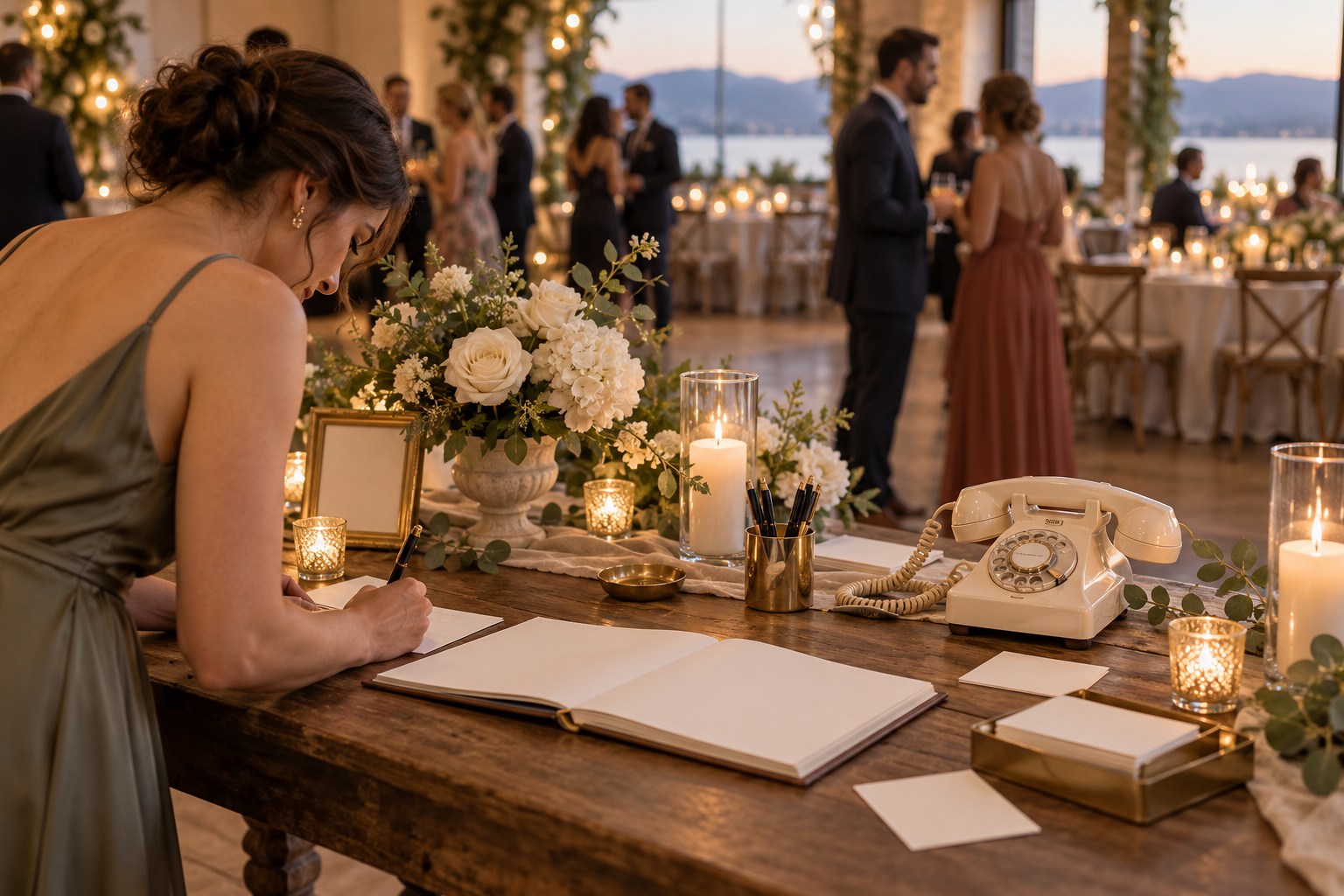 Wedding Planner Ideas: A Guest Message Station