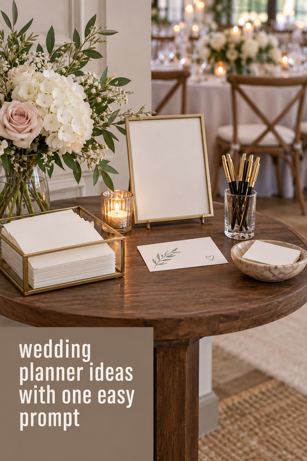 Wedding Planner Ideas: Easy Prompt wedding planner ideas for a clear prompt and tidy message table