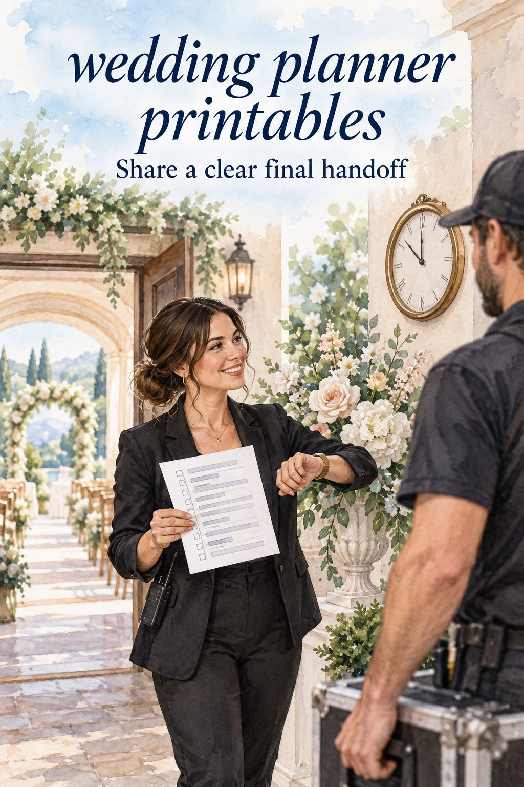 Share a Clear Wedding Day Handoff wedding planner printables for a clear venue handoff